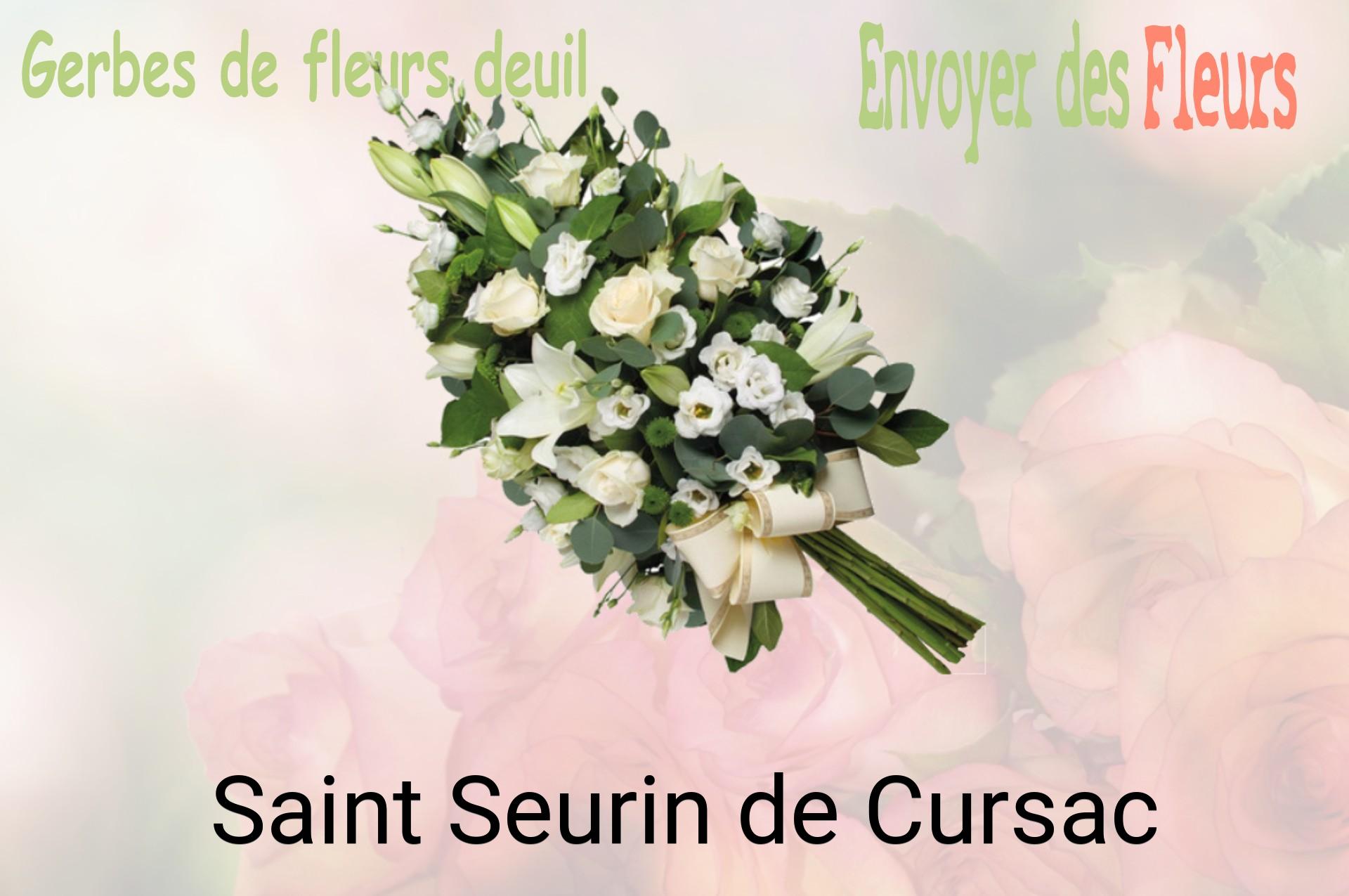 Gerbe de fleurs de deuil livrée à Saint-Seurin-de-Cursac